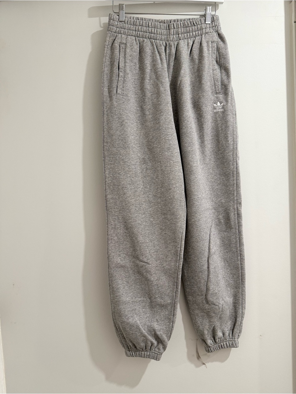 Adidas Grey Fleece Jogger Sweatpants